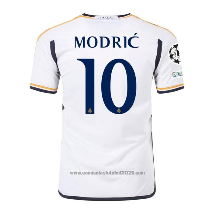 Camisola Real Madrid Jogador Modric 1º 2023-2024